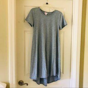 Lularoe Swing Striped Dress Teal XS